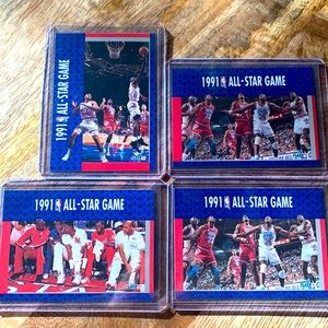 1991 FLEER MICHAEL Jordan All-Star - 4 card lot